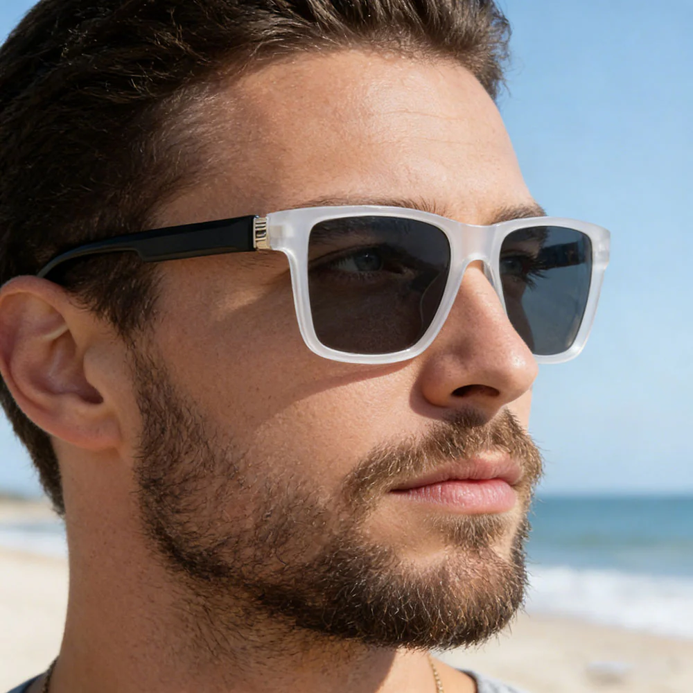 Men's Techsuit 8506 Sunglasses, Polarized, UV Protection, Matte Gray - Image 3