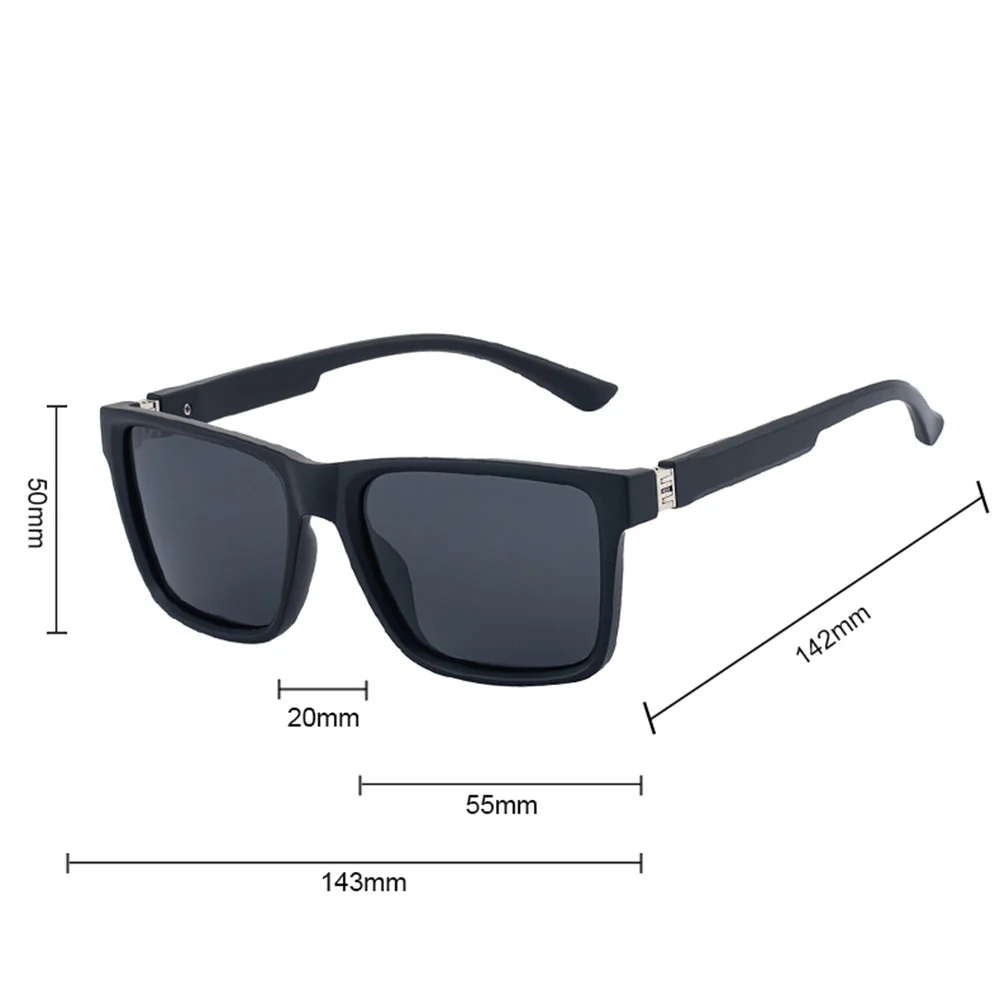 Men's Techsuit 8506 Sunglasses, Polarized, UV Protection, Matte Gray - Image 7