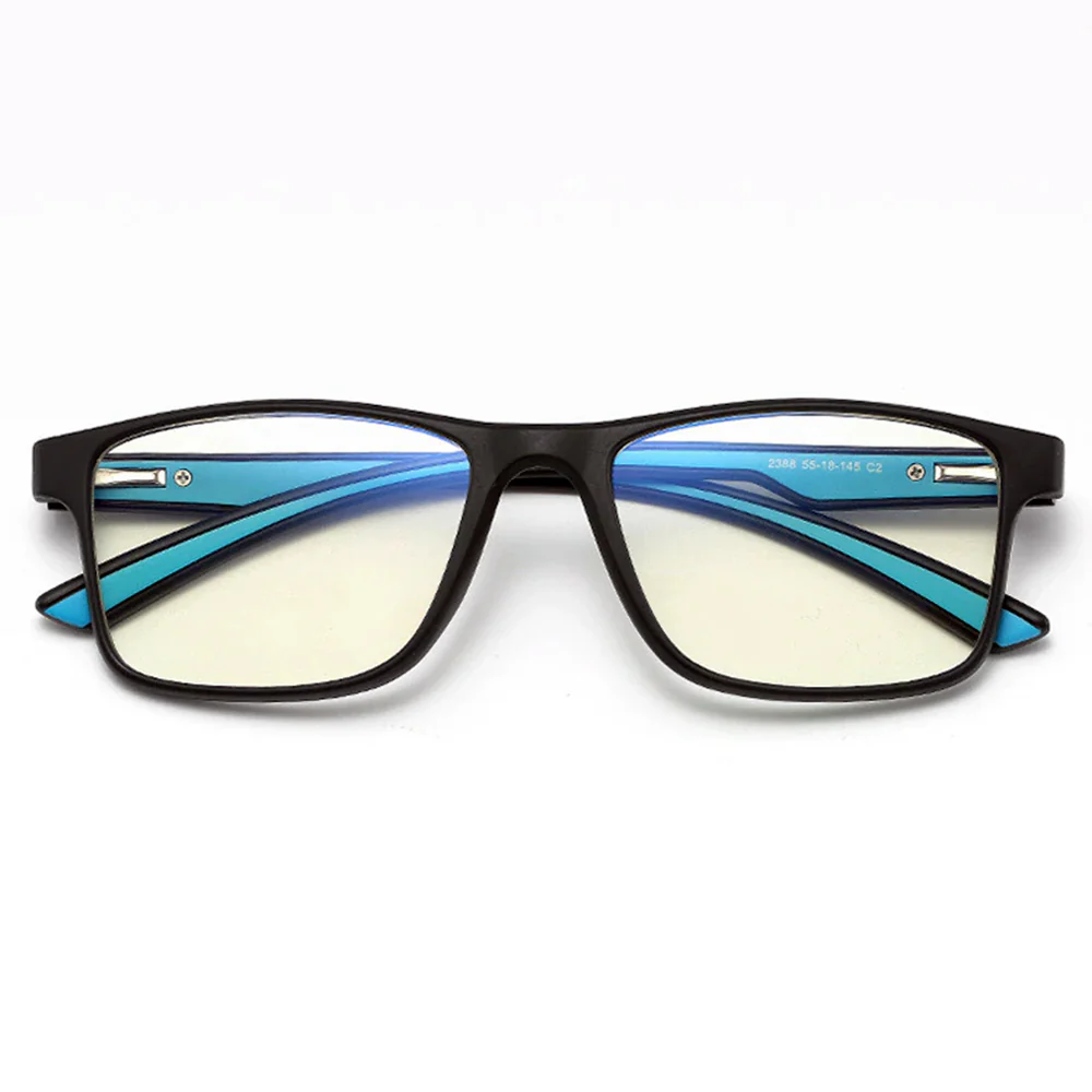 Men's Techsuit F2388 Computer Glasses, Anti-Blue Light, Black Blue - Image 2