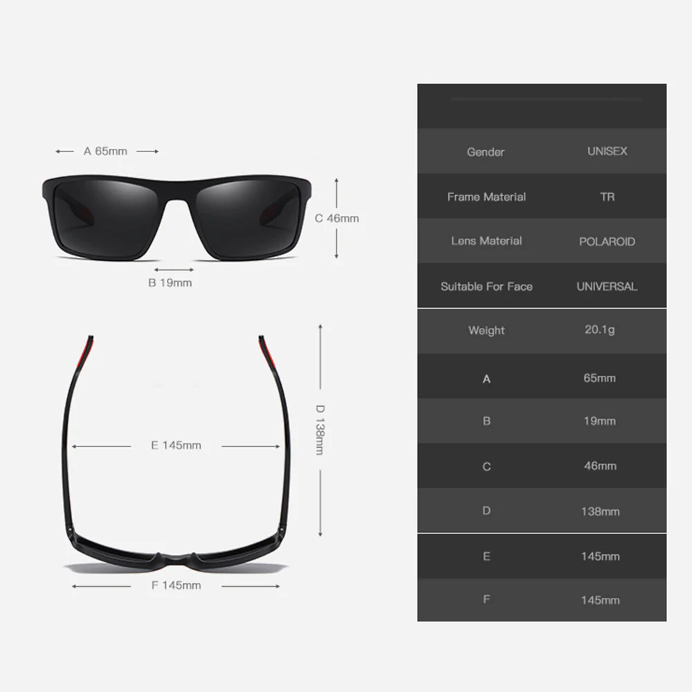 Men's Techsuit TR90 Sunglasses (MM101), Polarized, UV Protection, Brown - Image 7