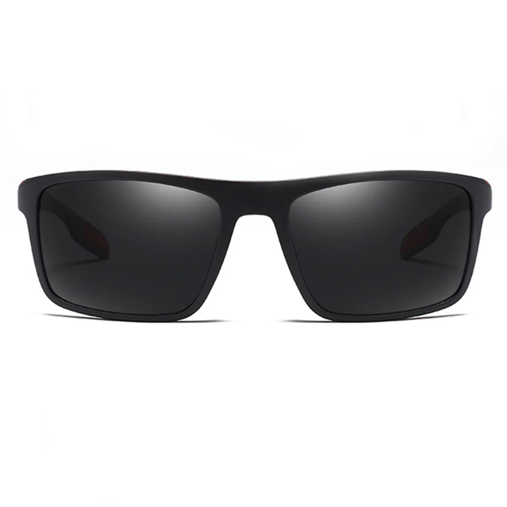 Men's Techsuit TR90 Sunglasses (MM101), Polarized, UV Protection, Matte Black Red - Image 2