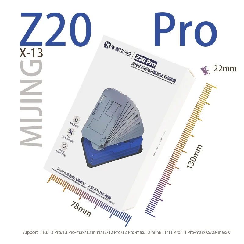 Mijing Z20 Pro Reballing Work Support for Apple iPhone X - 13 Pro Max Series - Image 4