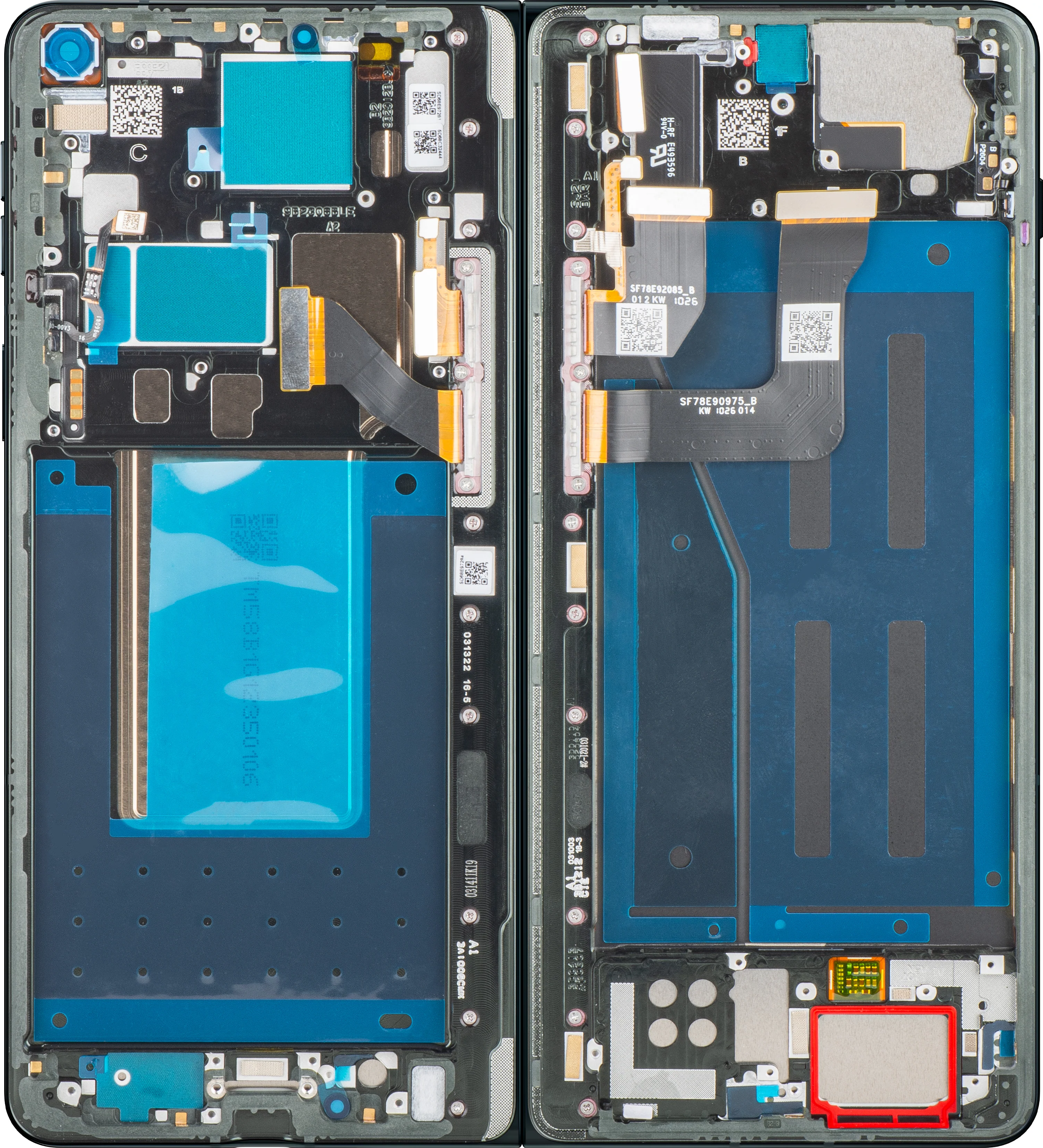 Motorola Razr Fold Touchscreen Display, with Frame, Under Inner, Black (Pantone Blackened Blue) Service Pack 5D68C32444 - Image 2