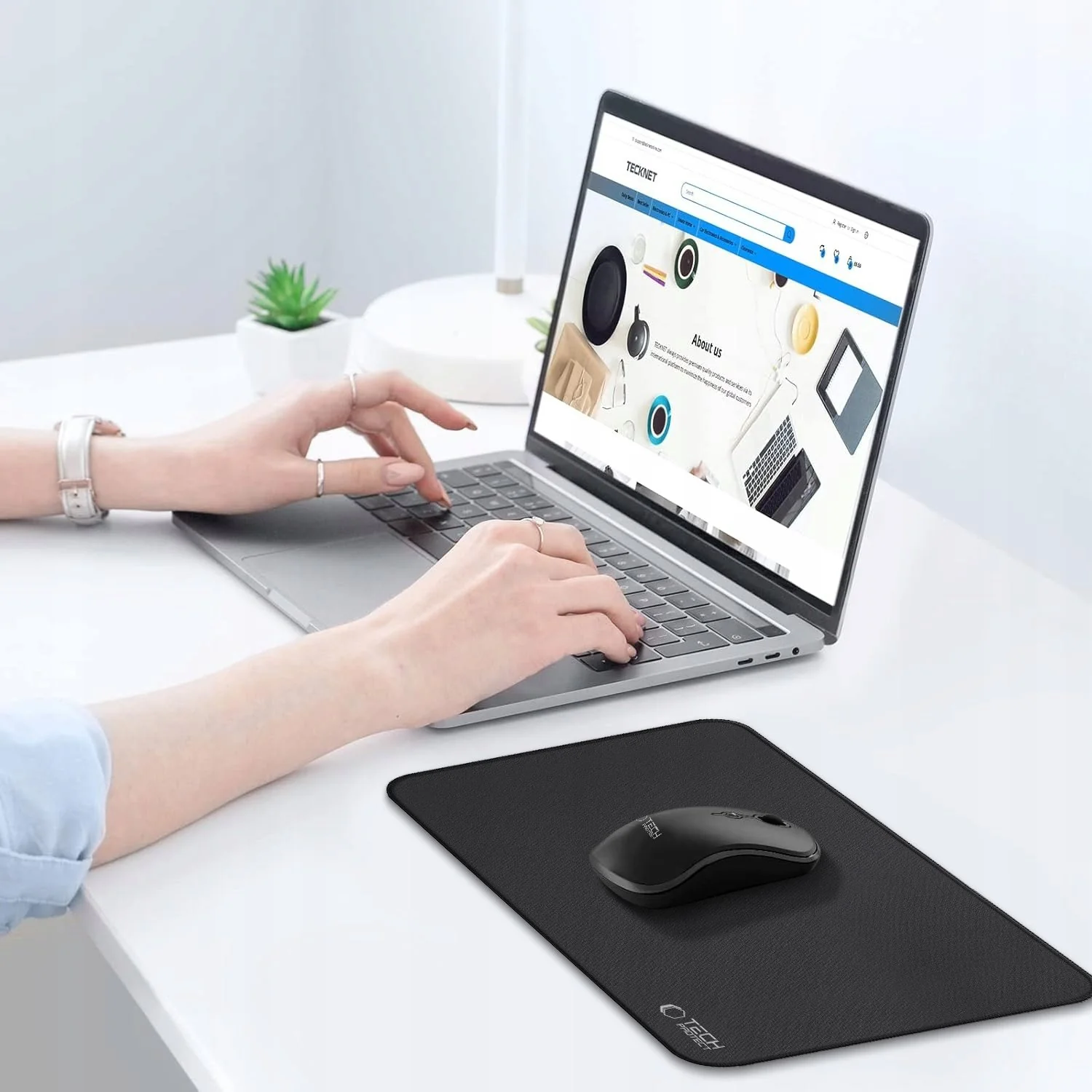 MousePad Tech-Protect A100, 350mm x 250mm, Black - Image 6