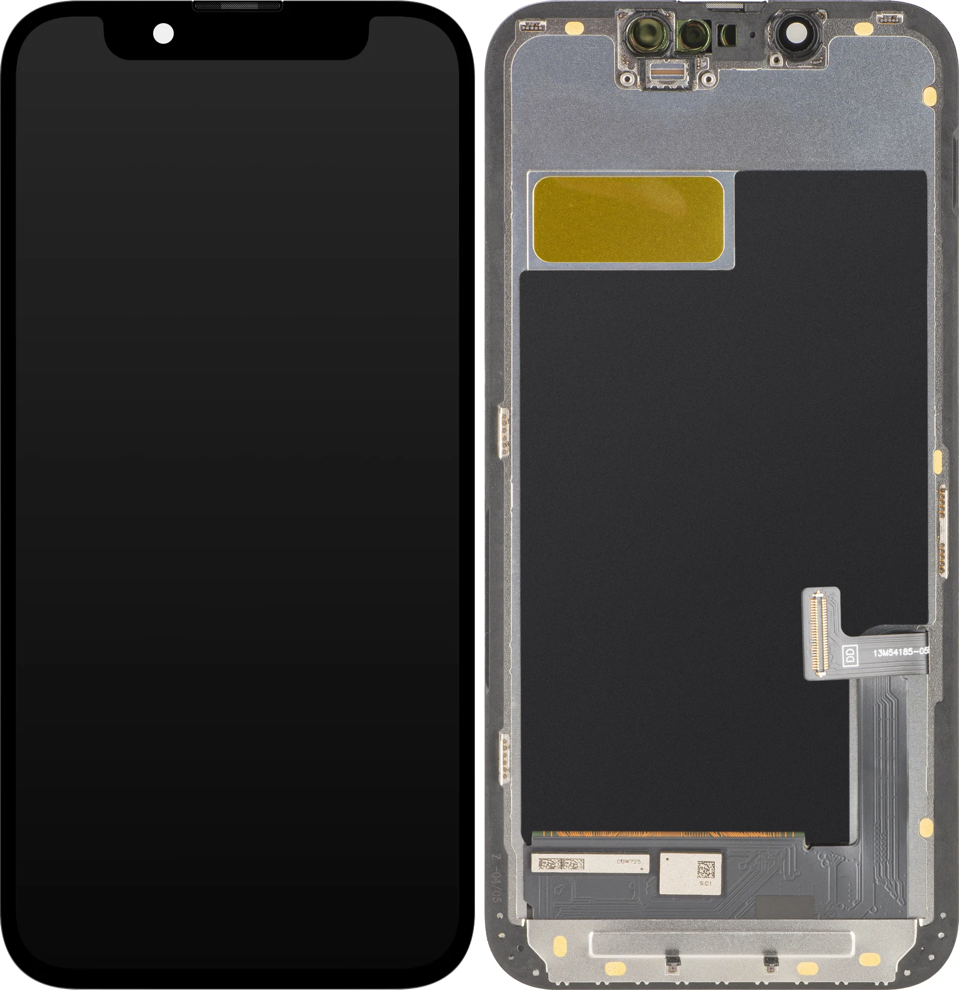 MP Touchscreen Display compatible with Apple iPhone 13 mini, with Frame, OLED FHD Movable IC Version, Black - Image 2