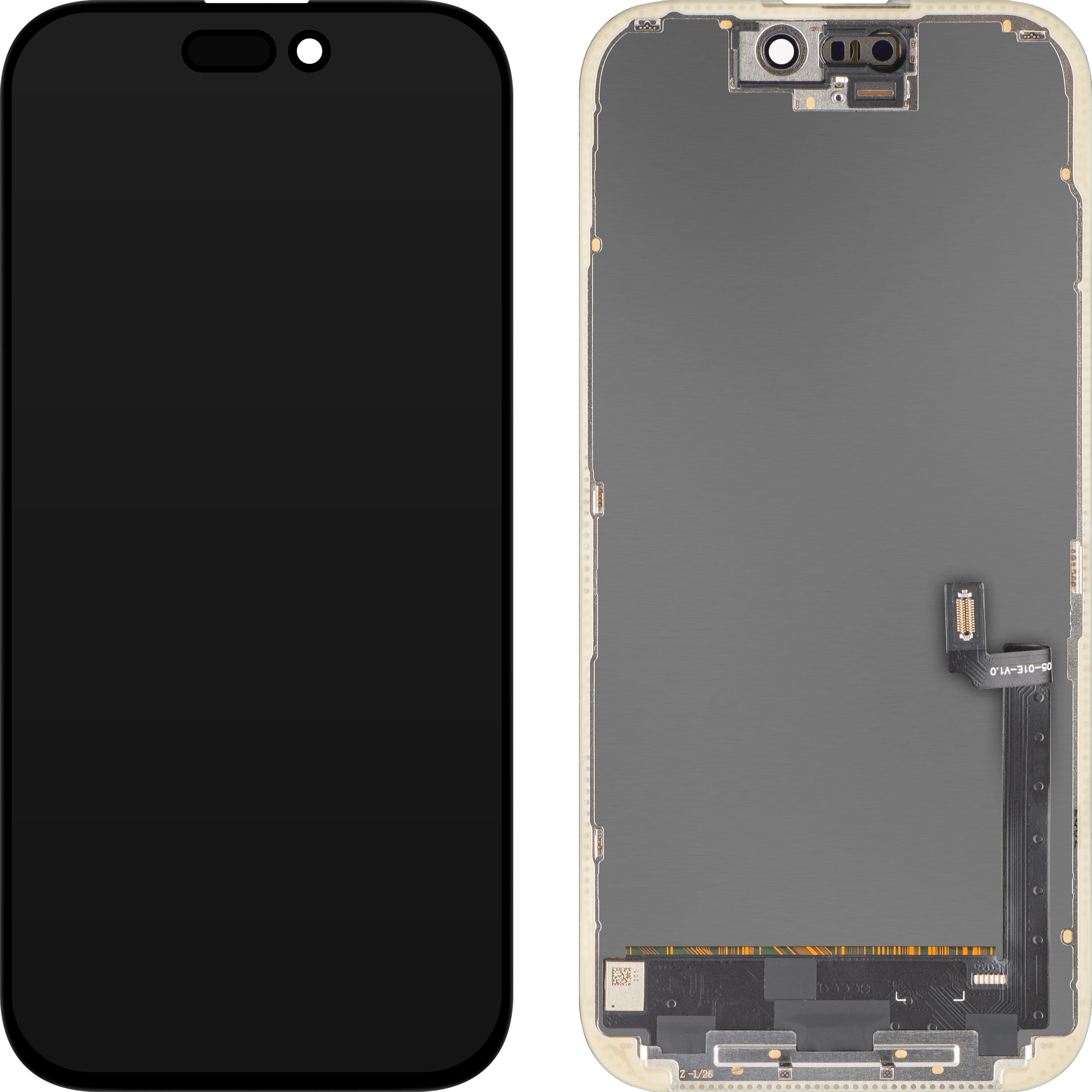 MP Touchscreen Display compatible with Apple iPhone 17, with Frame, OLED FHD IC Movable Version, Black - Image 5
