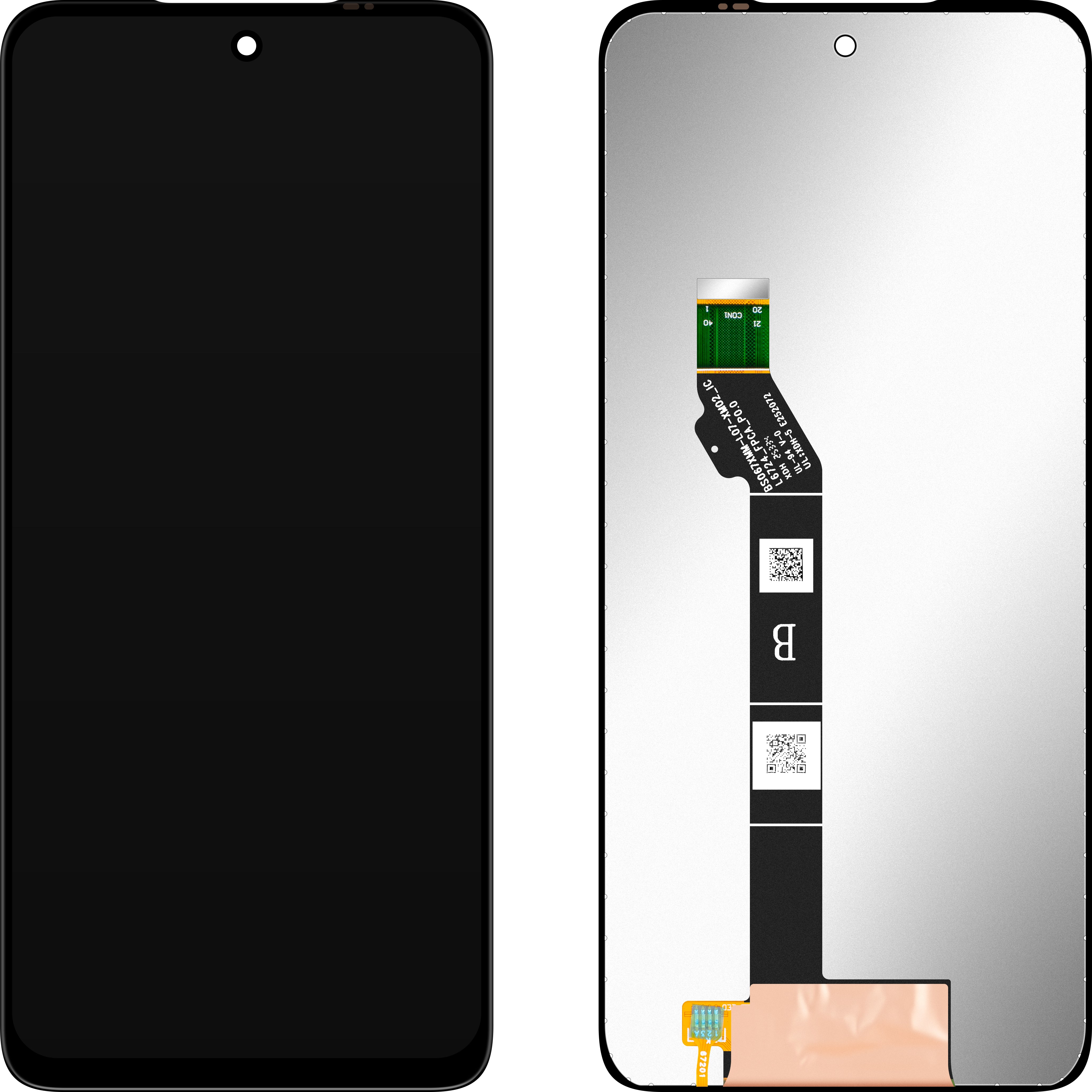MP Touchscreen Display compatible with Motorola Moto G56