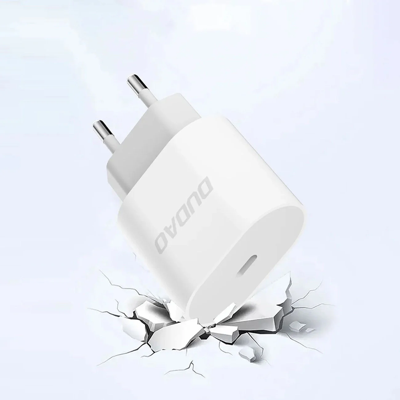 Network Charger with USB-C Cable Dudao A14EUC, 20W, 3A, 1 x USB-C, Black - Image 4