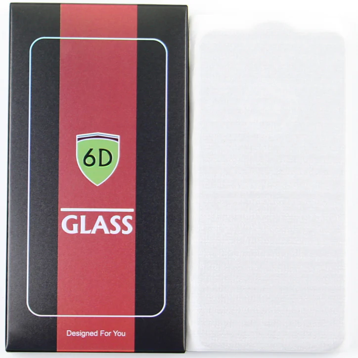 OEM Screen Protector Film for Apple iPhone 17e / 16e / 14 / 13 Pro, Tempered Glass, Full Glue, Set of 10 pieces, 6D, Black - Image 5