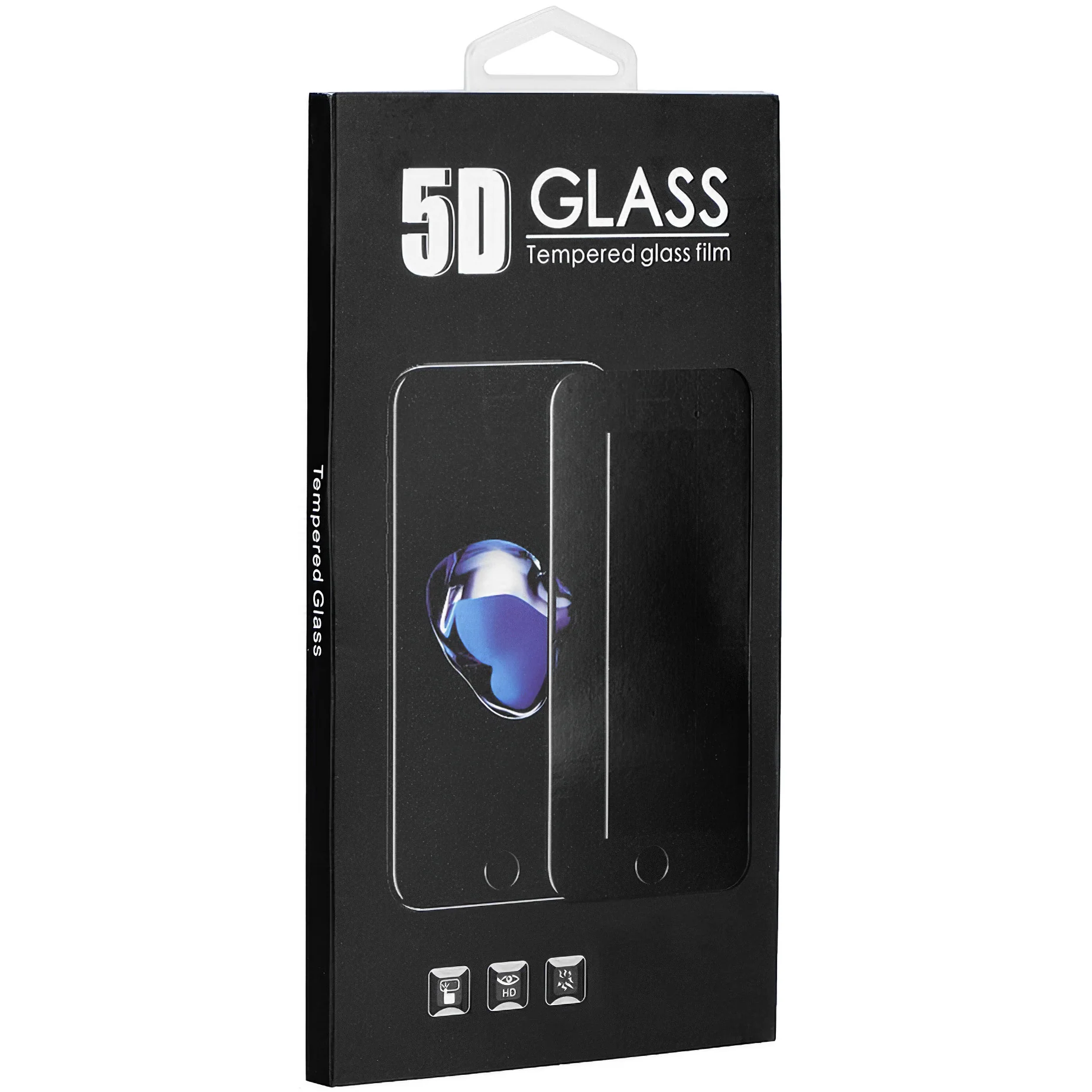 OEM Screen Protector for Xiaomi Redmi Note 14 5G, Tempered Glass, Full Glue, 5D, Black - Image 2