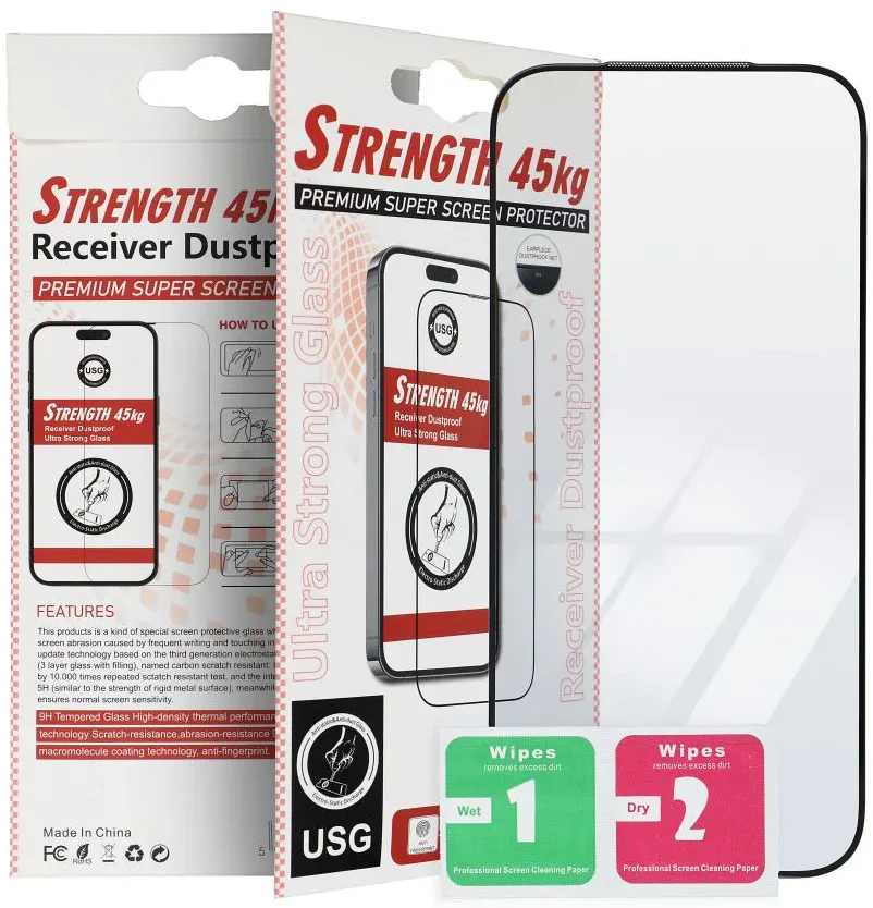 OEM Ultra Strong 45KG Screen Protector for Samsung Galaxy A37 5G, Tempered Glass, Full Glue, 2.5D, Black - Image 3