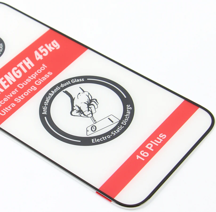 OEM Ultra Strong 45KG Screen Protector for Samsung Galaxy A54 A546, Tempered Glass, Full Glue, 2.5D, Black - Image 2