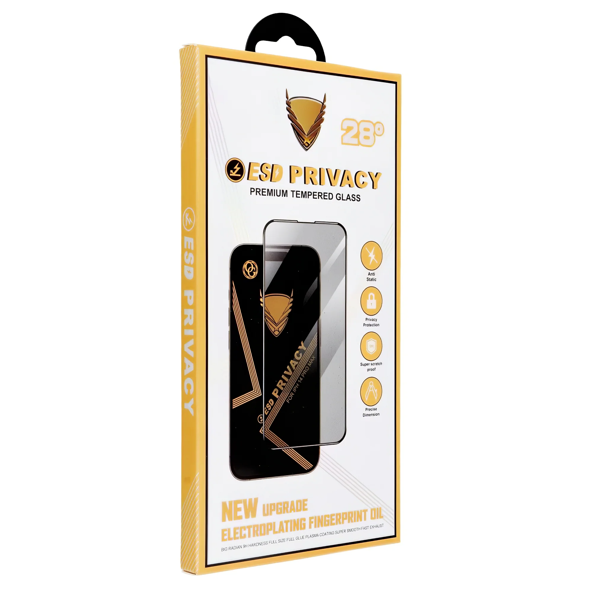 OG Premium Privacy Screen Protector Film for Samsung Galaxy A13 A135 / A13 5G A136, Tempered Glass, Full Glue - Image 2