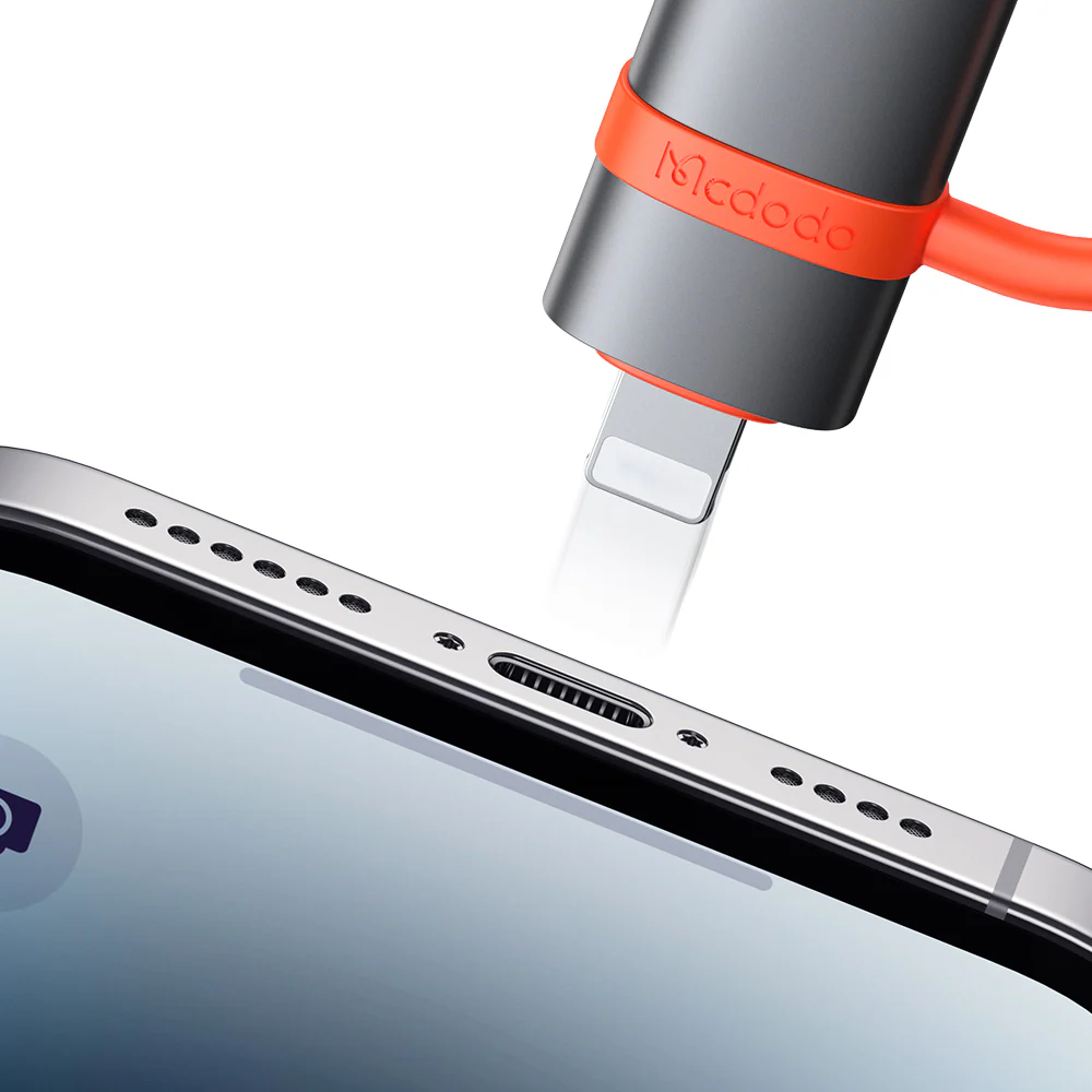 OTG Lightning - USB-A McDodo OT-2600 Adapter, Gray - Image 4