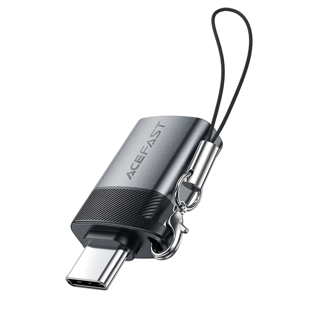OTG USB-C to USB-A Acefast J7 Adapter, Gray - Image 3