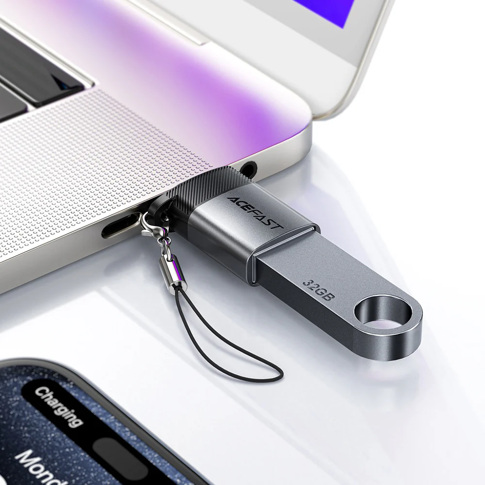 OTG USB-C to USB-A Acefast J7 Adapter, Gray - Image 6