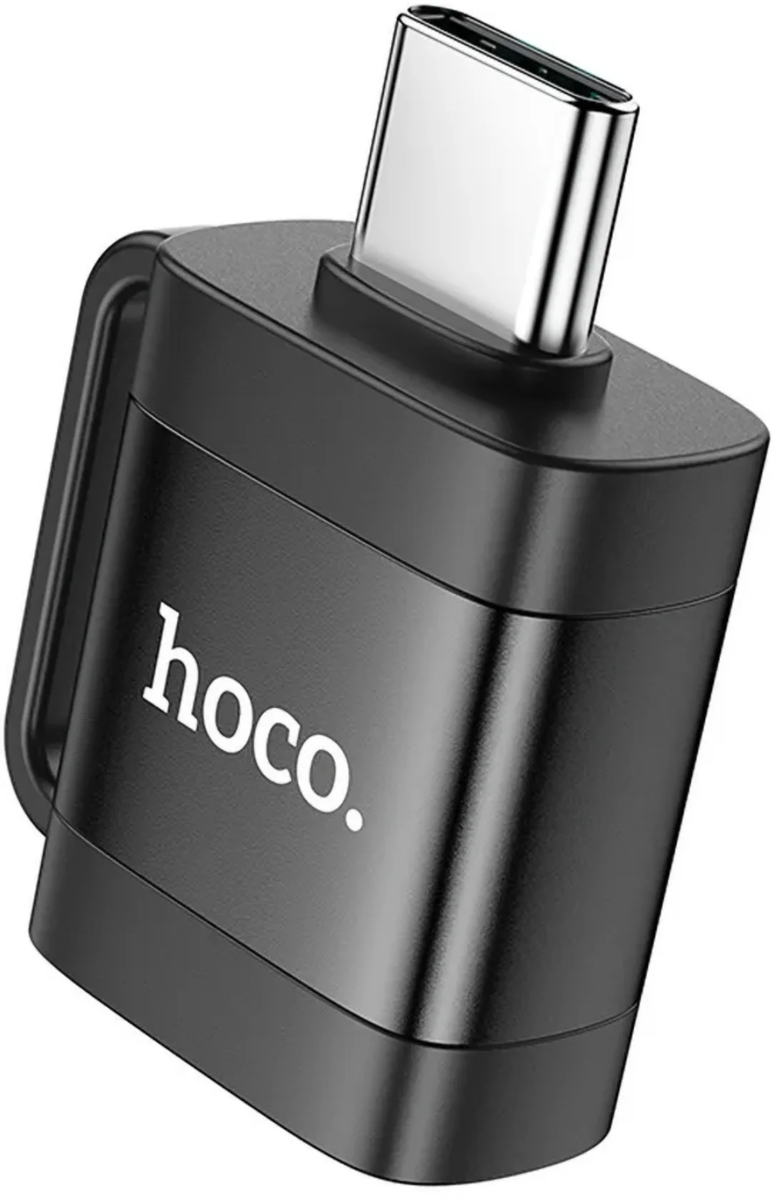 OTG USB-C to USB-A Adapter HOCO UA31C, Black - Image 2