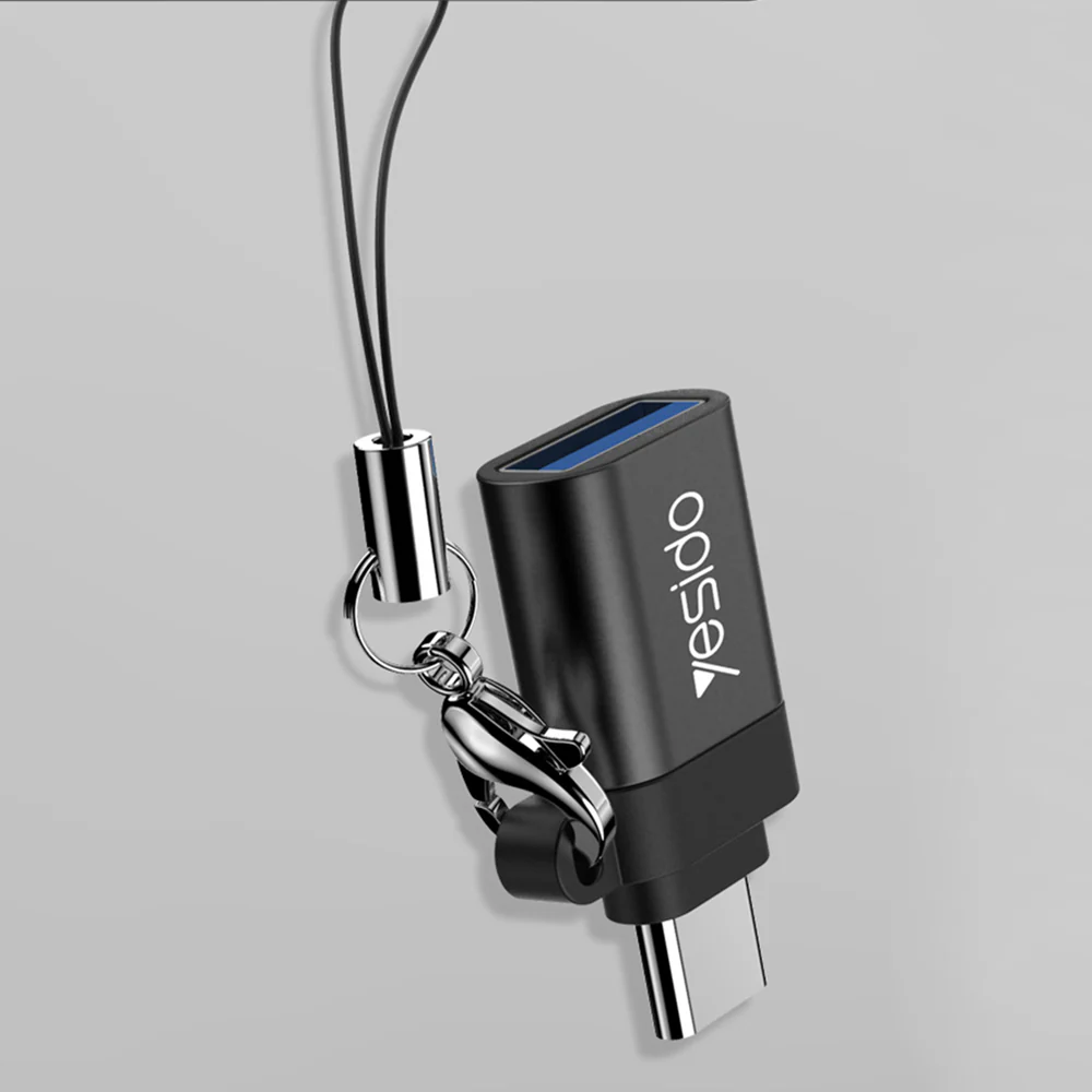 OTG USB-C to USB-A Adapter Yesido GS06, Black - Image 2