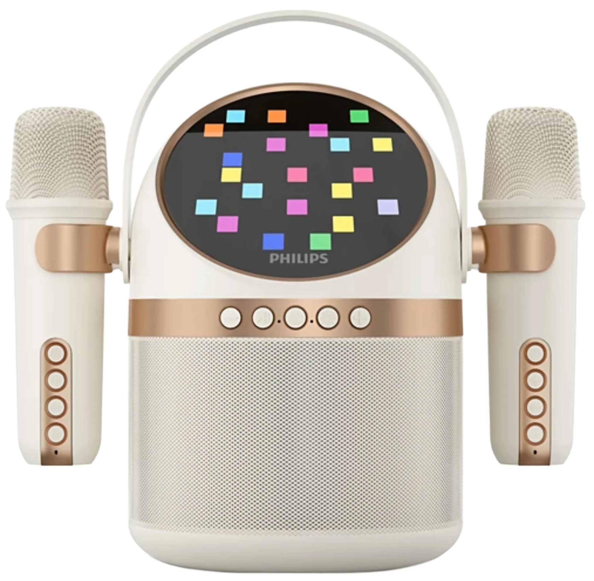 Philips Portable Bluetooth Speaker, 10W, Karaoke, Beige TAS2509WT/00 - Image 2