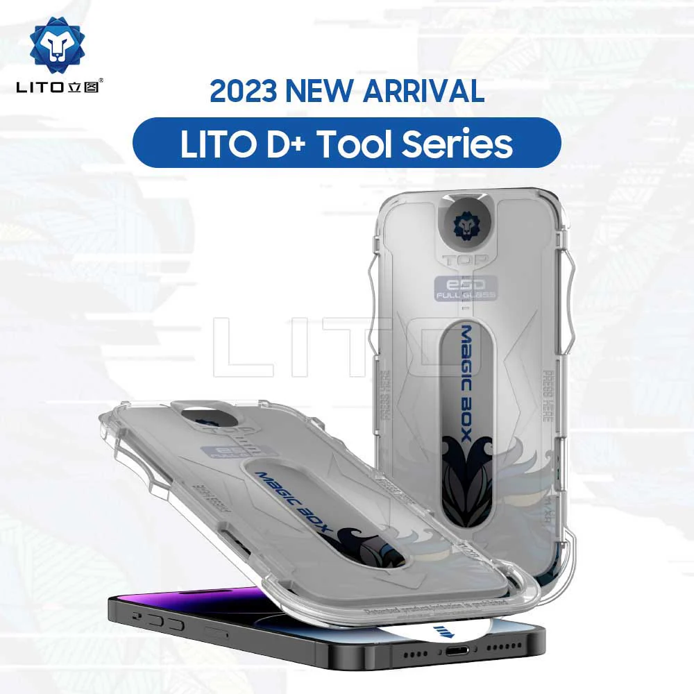 Privacy Screen Protector Lito Magic Glass Box D+ Tools for Apple iPhone 16 Pro Max, Tempered Glass, Full Glue - Image 3