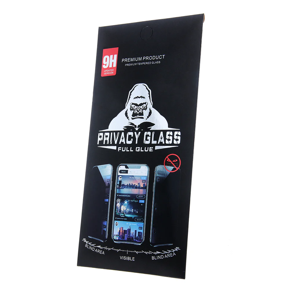 Privacy Screen Protector OEM Updated for Apple iPhone 16 Pro Max, Tempered Glass, Full Glue - Image 2