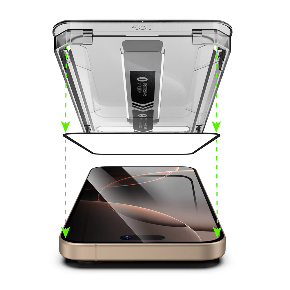 Privacy Screen Protector Techsuit TitanGlass for Apple iPhone 16 Pro Max, Tempered Glass, Full Glue - Image 4