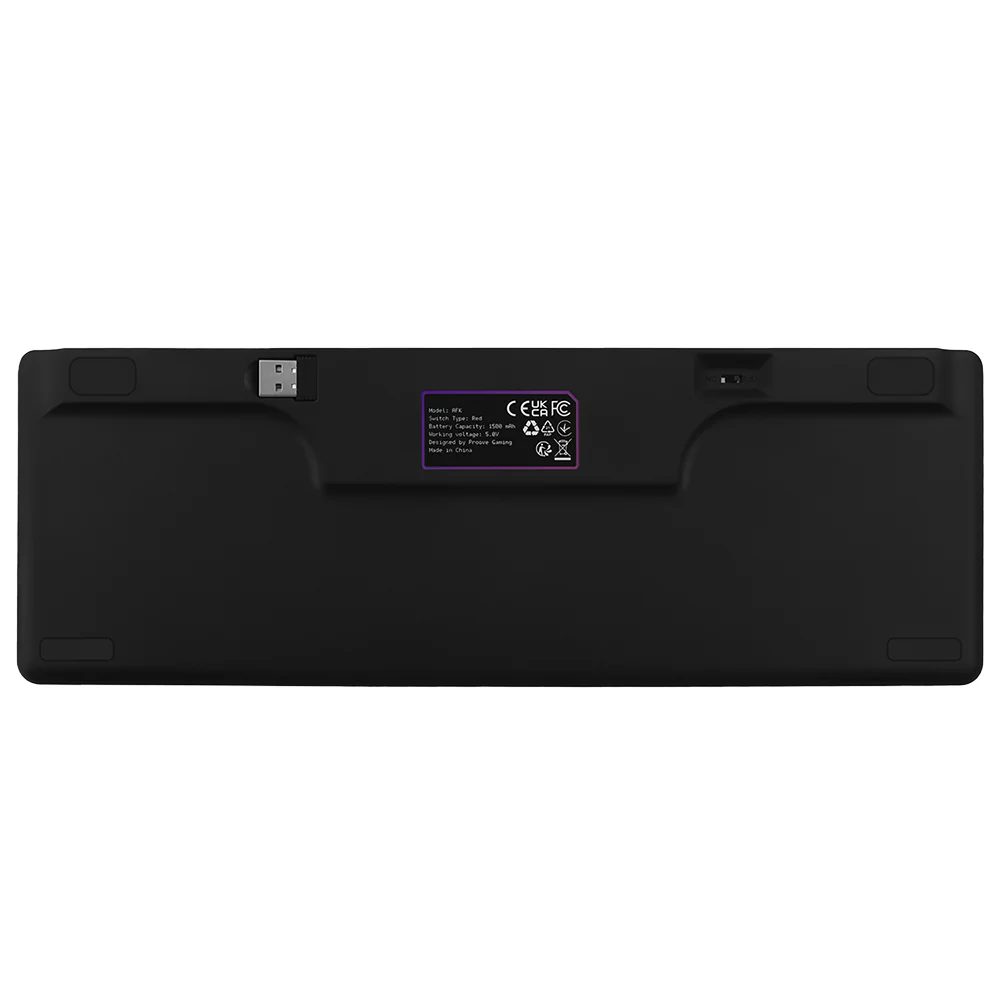 Proove AFK Wireless Gaming Keyboard, RGB, BT / Wi-Fi / Wired, 1.5m, Black WKAFKEN22001 - Image 2