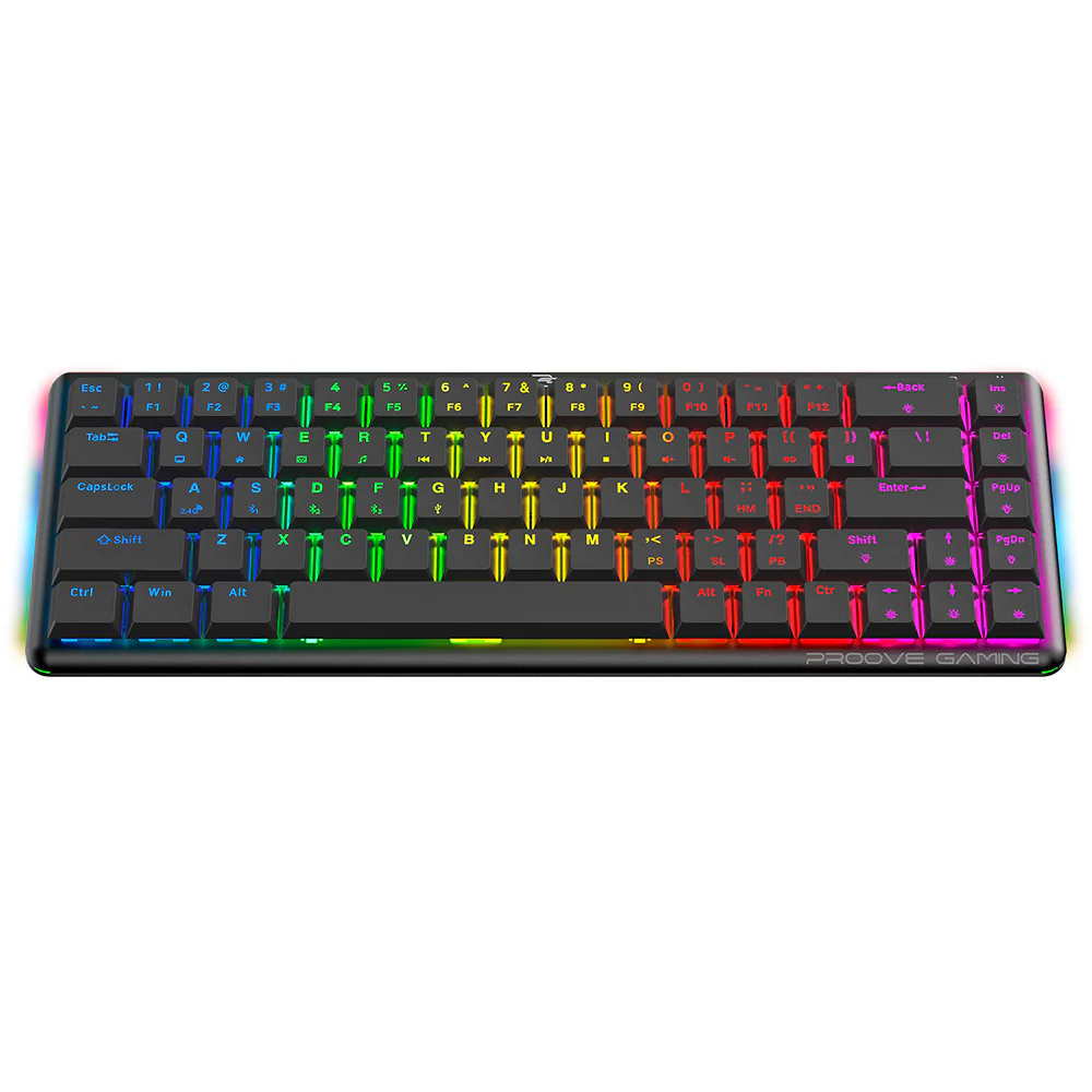 Proove AFK Wireless Gaming Keyboard, RGB, BT / Wi-Fi / Wired, 1.5m, Black WKAFKEN22001 - Image 3