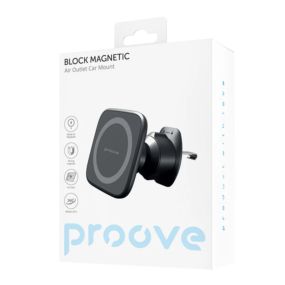 Proove Block Universal Magnetic Car Holder, Black CHMA00000001 - Image 6