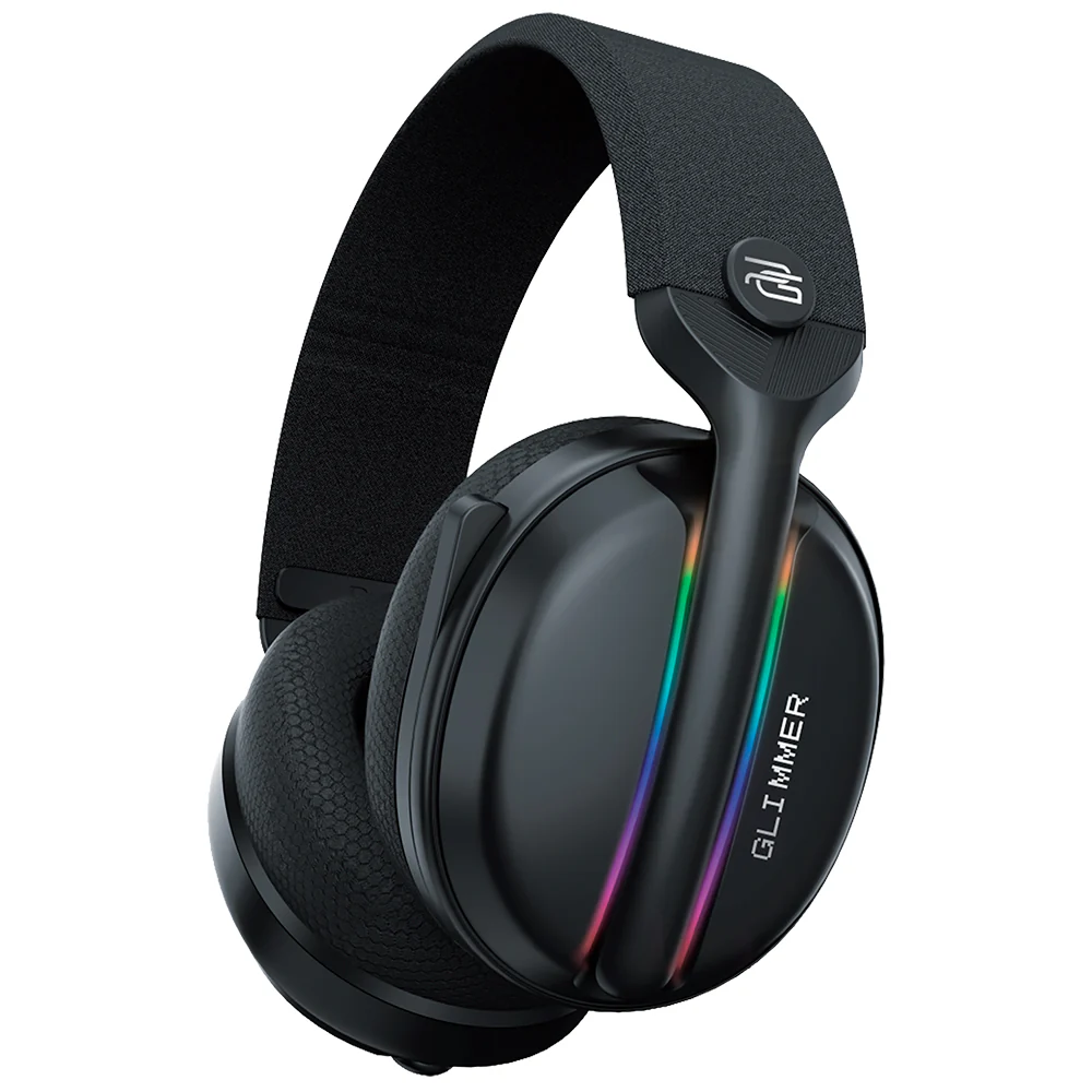Proove Glimmer Wireless Gaming Headphones, RGB, BT / Wi-Fi / Wired, Black Purple WHGL00022016 - Image 2