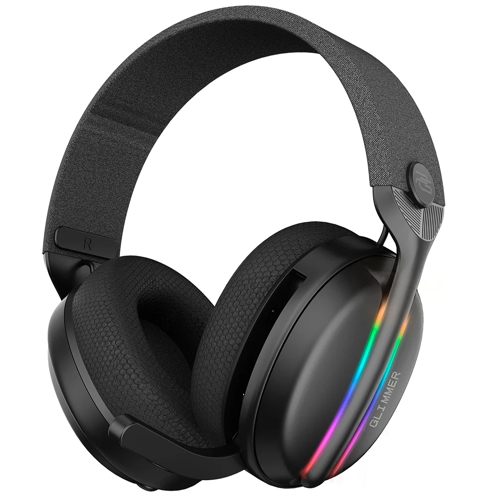 Proove Glimmer Wireless Gaming Headphones, RGB, BT / Wi-Fi / Wired, Black Purple WHGL00022016 - Image 5