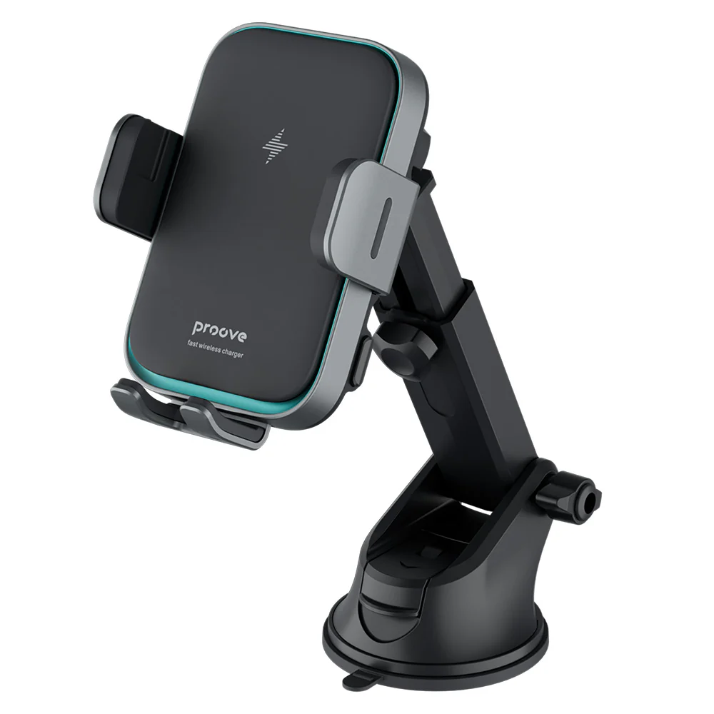 Proove Triple Clamp Pro Wireless Car Charger, 15W, 1.67A, Gray WHTP15010004 - Image 2