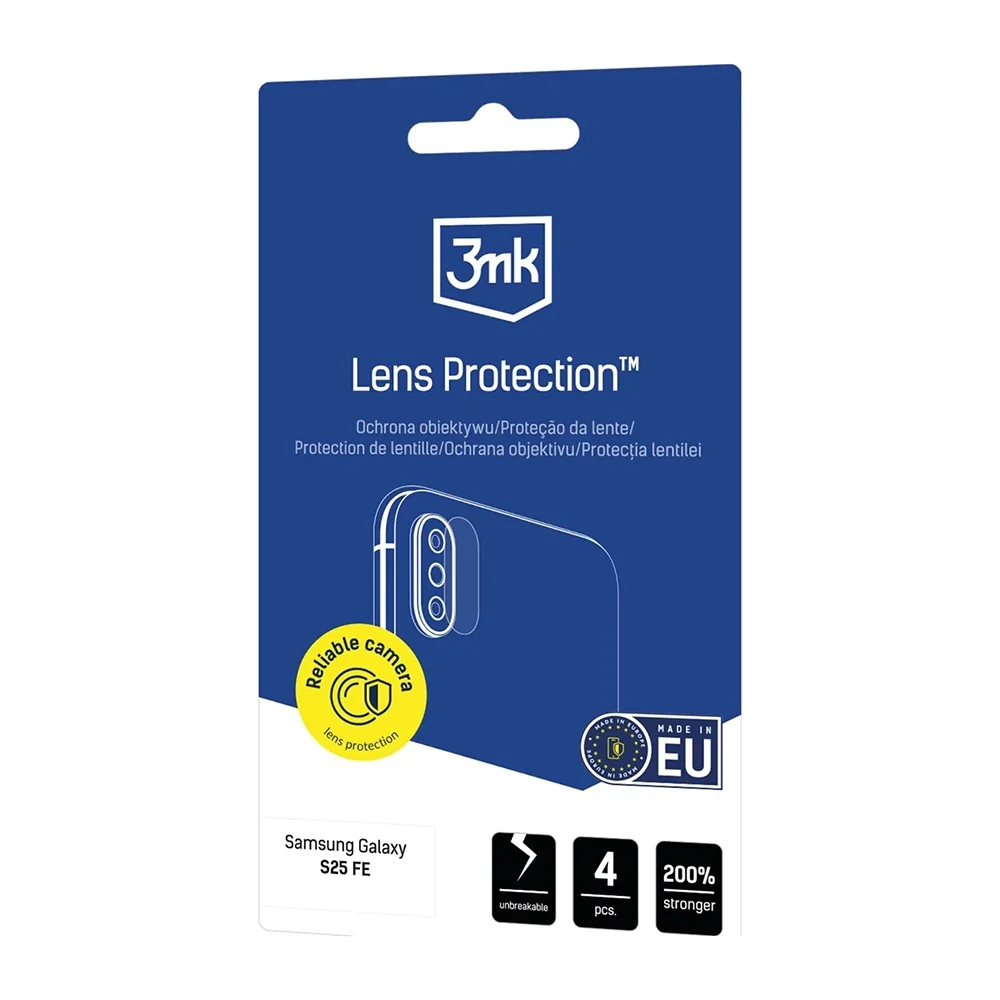 Rear Camera Protection Film 3MK Protection for Motorola Moto G06, Tempered Glass, Set of 4 pieces, Transparent - Image 7