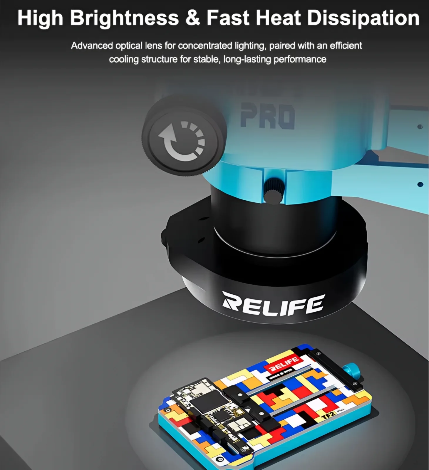 Relife RL-033E Microscope Lamp, Black - Image 4
