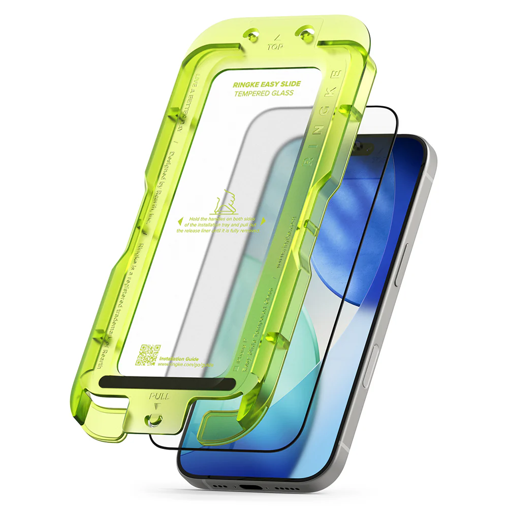 Ringke Easy Slide Screen Protector for Apple iPhone 17 Air, Tempered Glass, Full Glue, Set of 2 pieces - Image 2