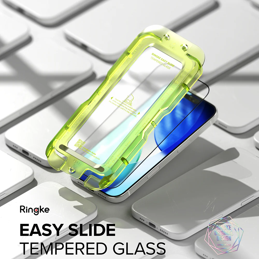 Ringke Easy Slide Screen Protector for Apple iPhone 17 Pro Max, Tempered Glass, Full Glue, Set of 2 pieces - Image 3