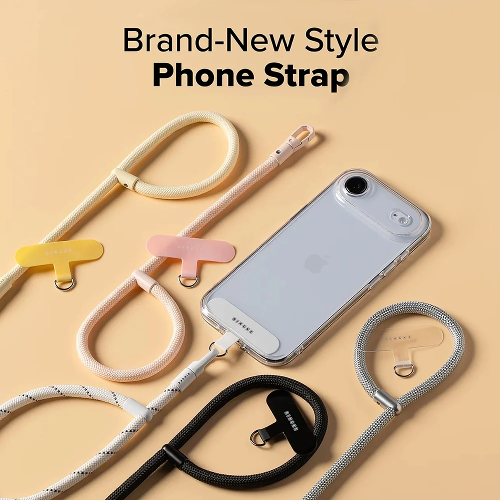 Ringke Link Flow P-Type Phone Lanyard, Black - Image 2
