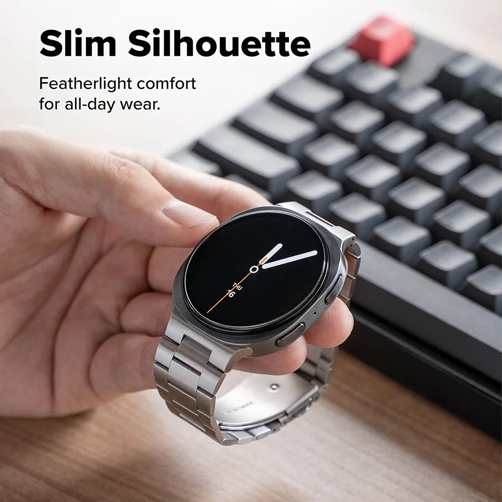 Ringke Metal One Air Strap for Samsung Galaxy Watch8 / Watch8 Classic Series, Silver - Image 3