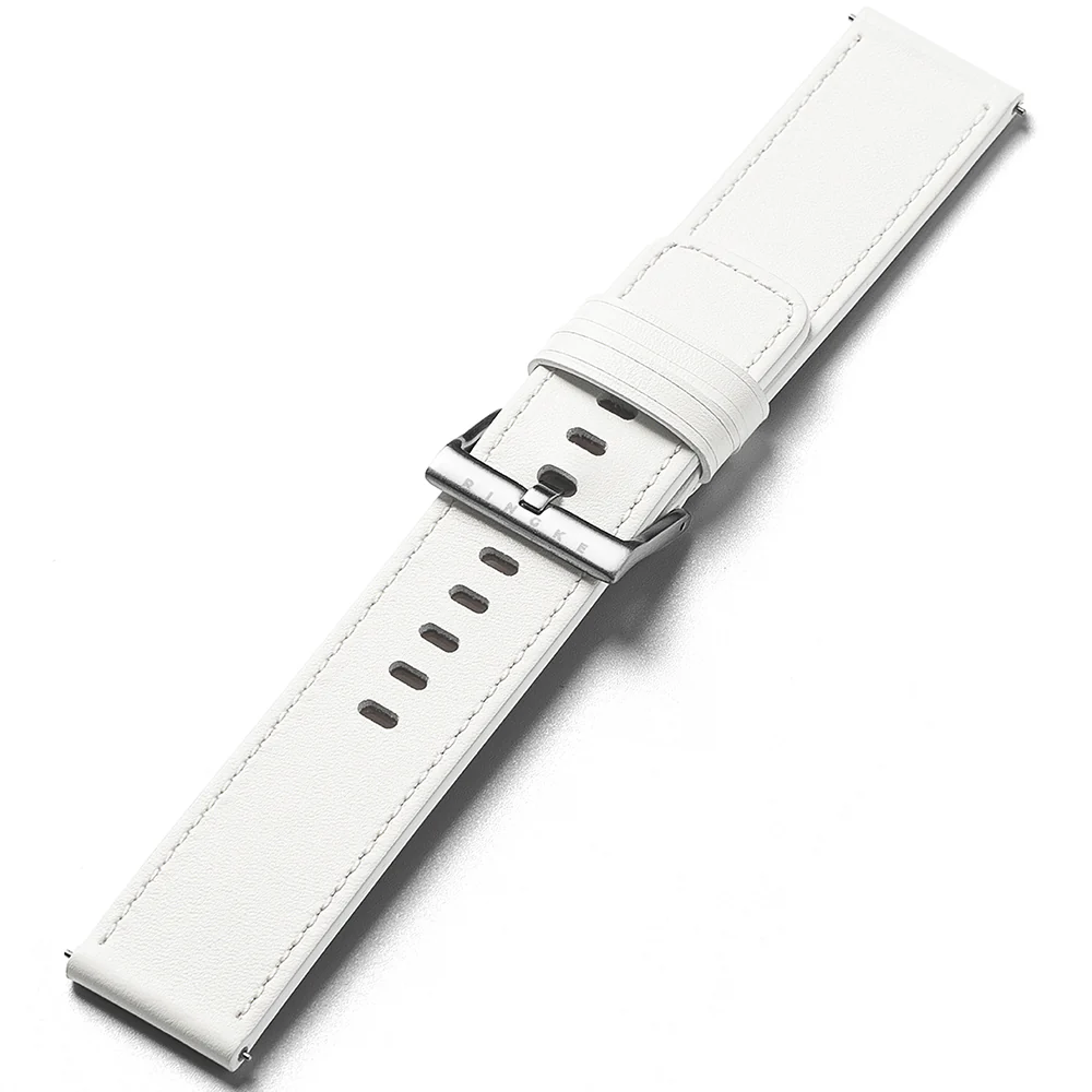 Ringke One Basic Bold Strap for Fossil Watch / Mobvoi Watch / Suunto Watch Series, 24mm, White - Image 2