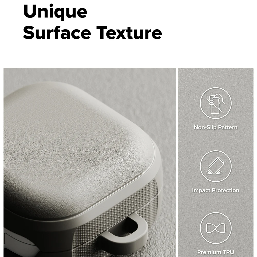 Ringke Onyx Magnetic Case for Samsung Galaxy Buds4 / Buds4 Pro, Gray - Image 4