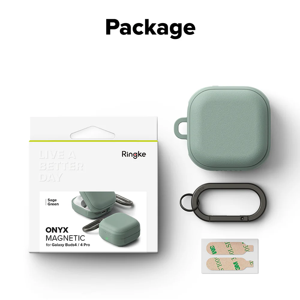 Ringke Onyx Magnetic Case for Samsung Galaxy Buds4 / Buds4 Pro, Green - Image 7
