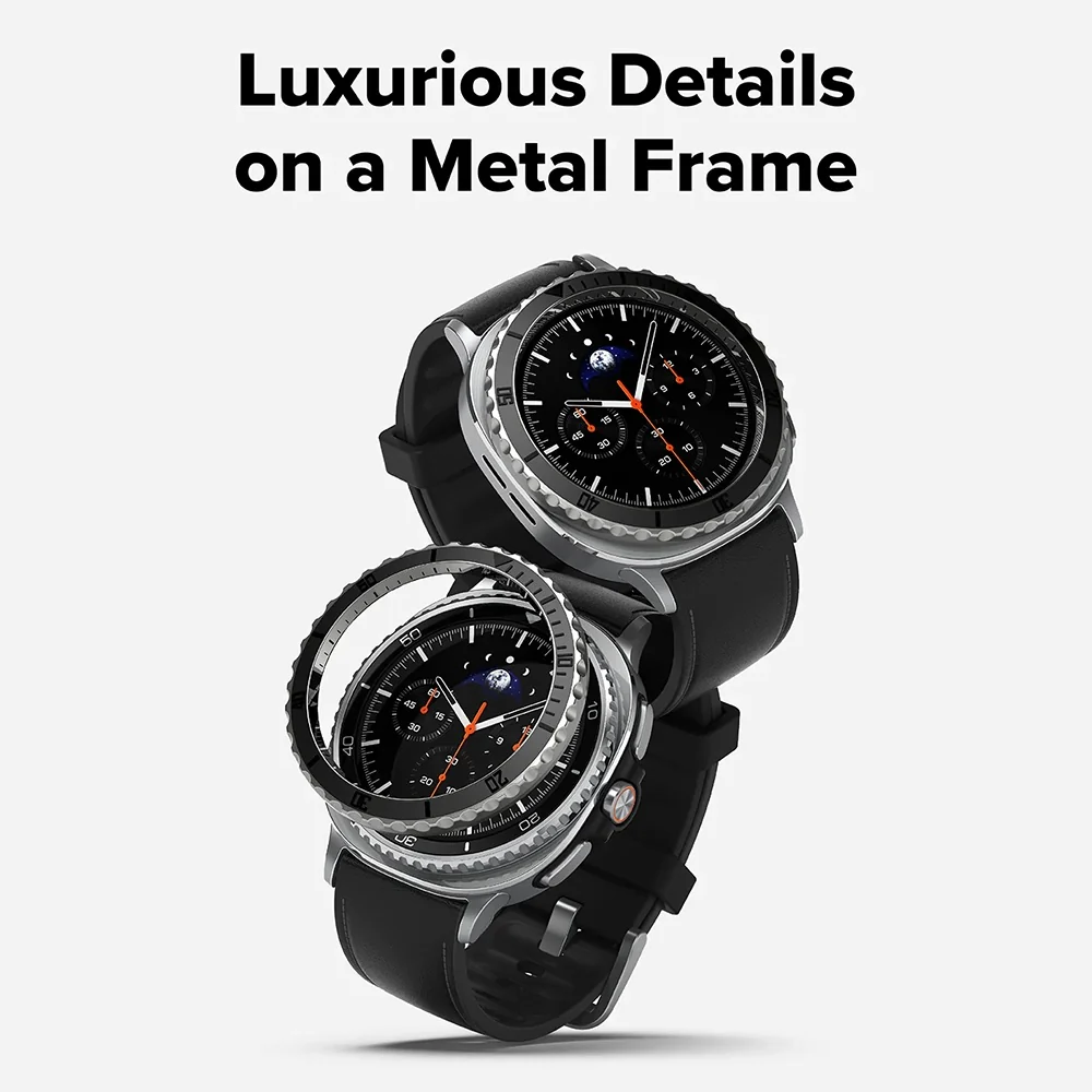 Ringke Premium Styling Protection Frame for Samsung Galaxy Watch8 Classic, Black - Image 2