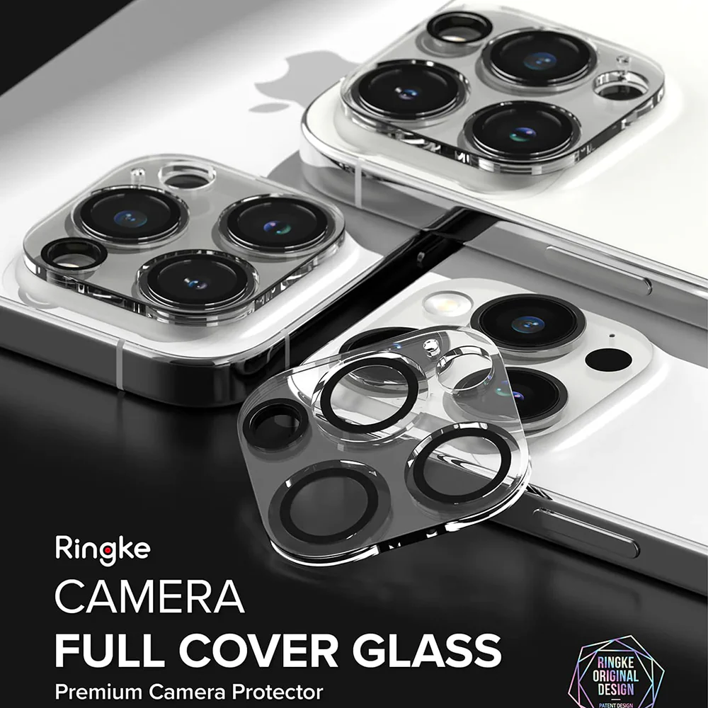 Ringke Rear Camera Protective Film for Apple iPhone 15 Pro, Tempered Glass, Set of 2 Pieces, Transparent - Image 4