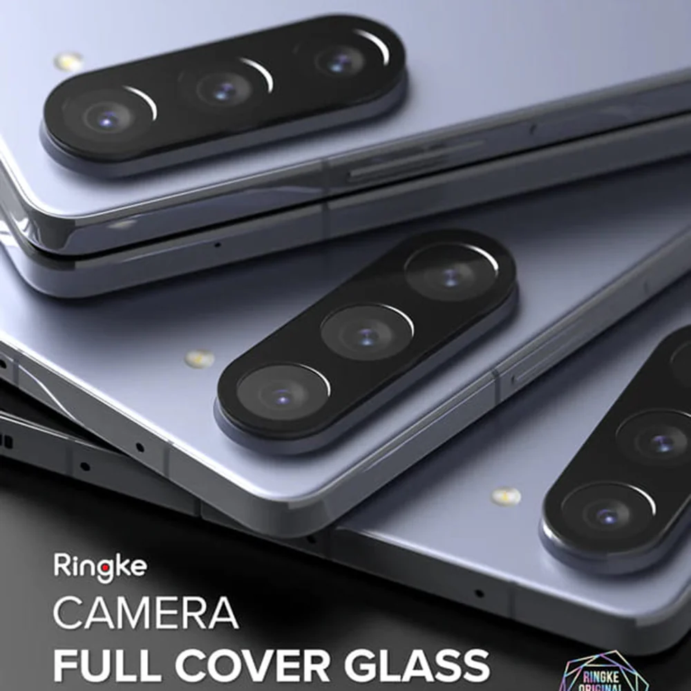 Ringke Rear Camera Protective Film for Samsung Galaxy Z Fold5 F946, Tempered Glass, Set of 2 Pieces, Transparent - Image 3