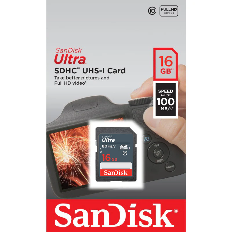 SanDisk Ultra SDHC Memory Card, 16GB, Class 10 SDSDUNS-016G-GN3IN - Image 3