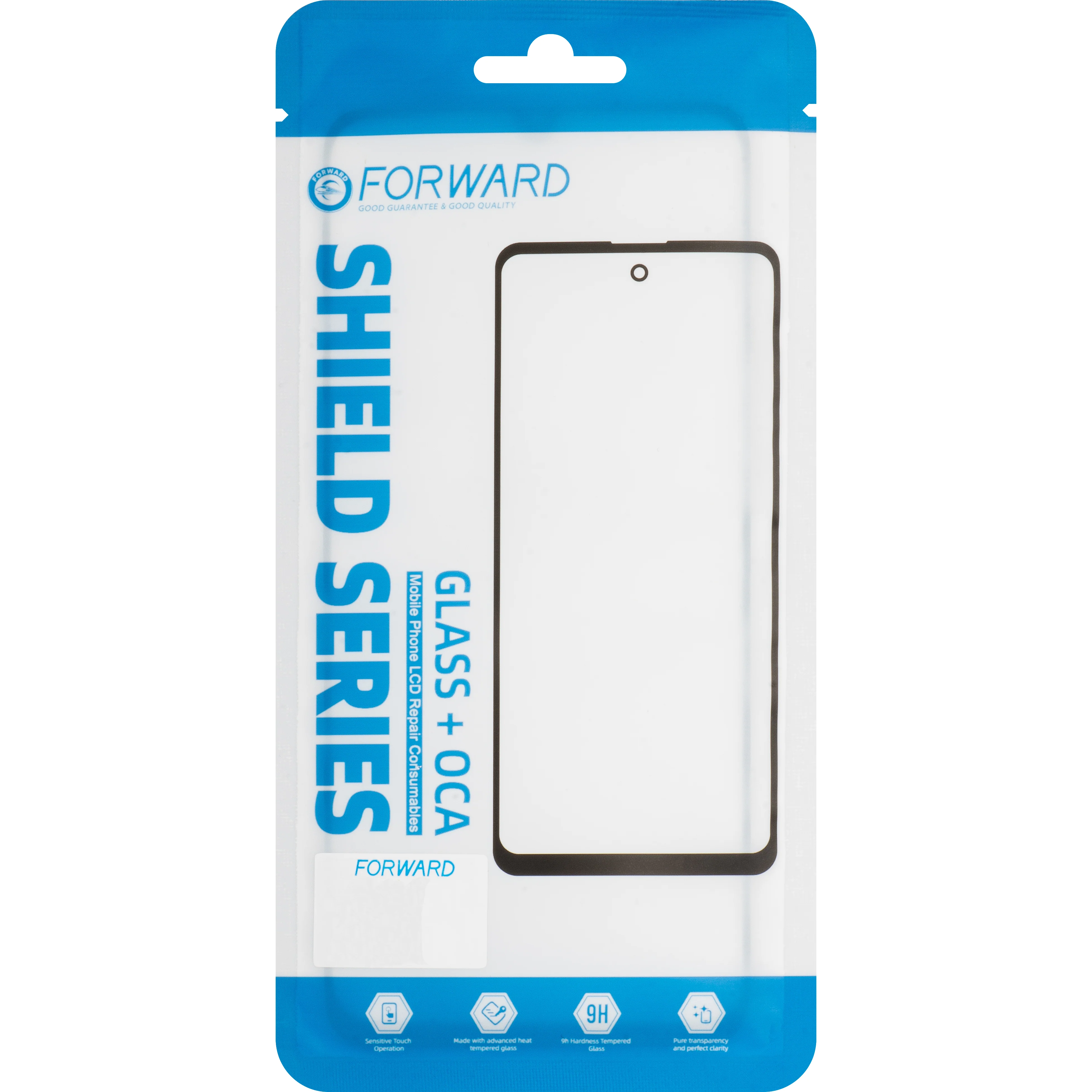 Screen Glass + OCA Forward Shield for Samsung Galaxy A05 A055, Black - Image 2