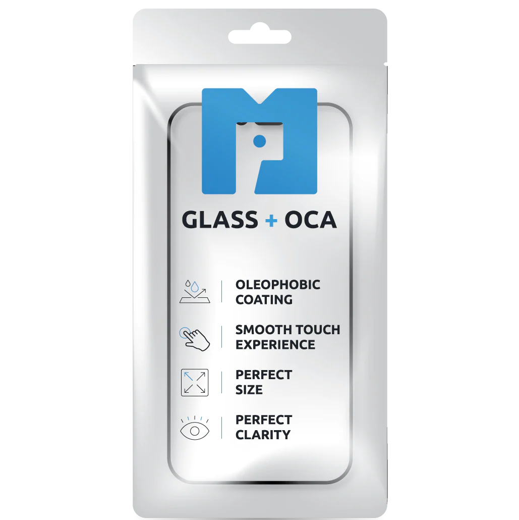 Screen Glass + OCA MP compatible with Apple iPhone 13 Pro / 13, Black