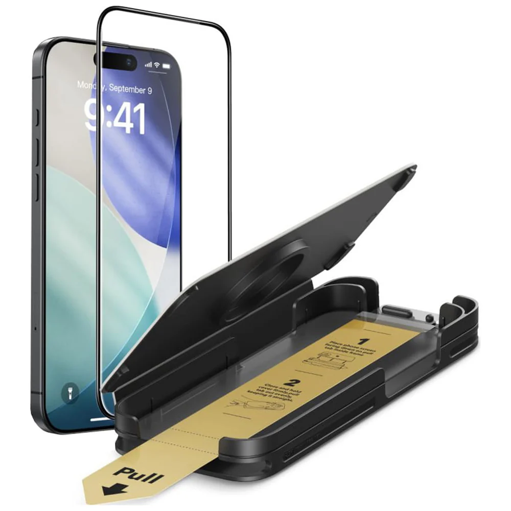 Screen Protection Film ESR UltraFit Armorite Pro for Apple iPhone 17 Pro, Tempered Glass, Full Glue, Black - Image 2