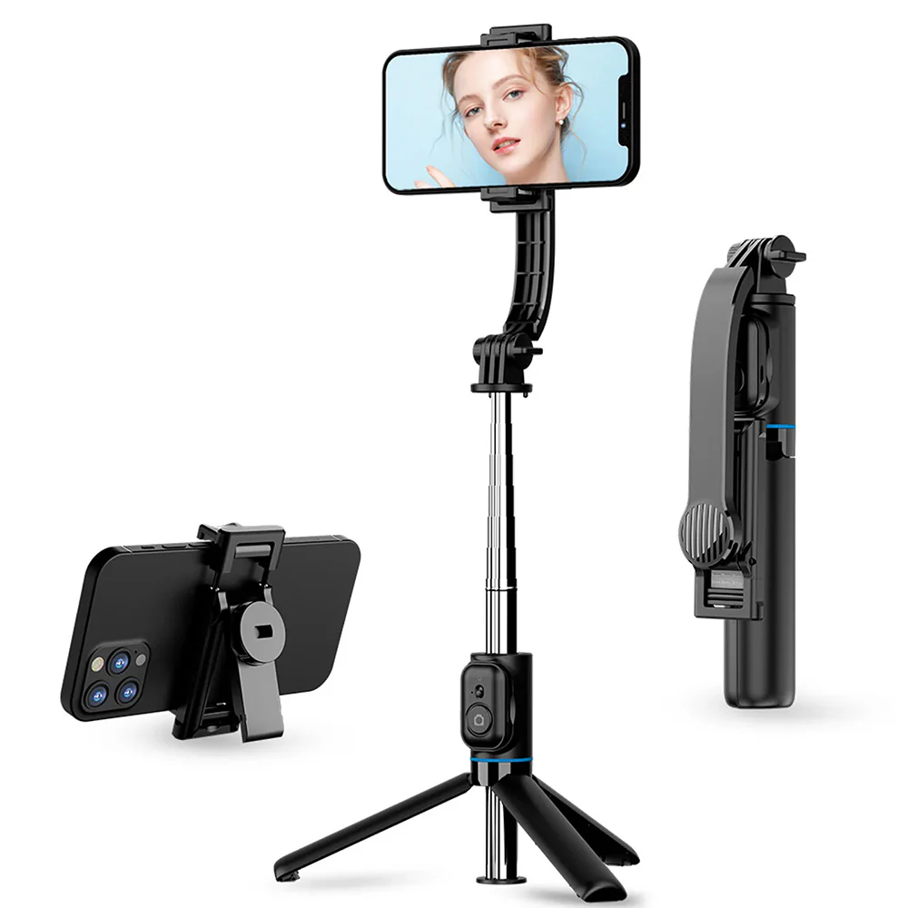 Selfie Stick Bluetooth Techsuit C01, Universal, Black - Image 2