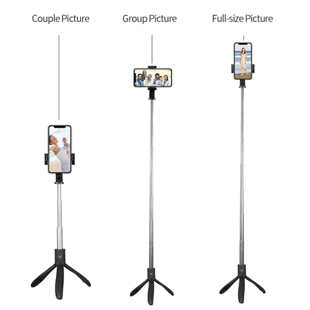 Selfie Stick Bluetooth Techsuit K06, Universal, Black - Image 5